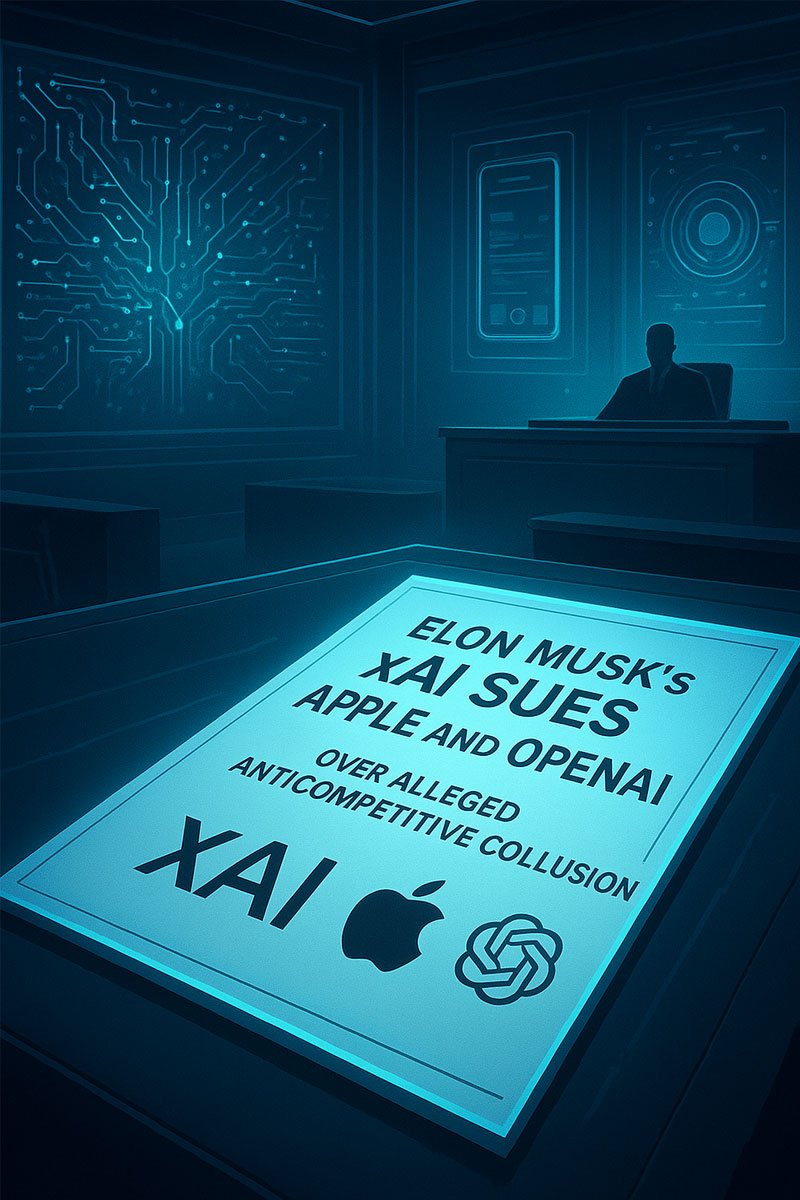 Elon Musk’s xAI Sues Apple and OpenAI Over Alleged Anticompetitive Collusion