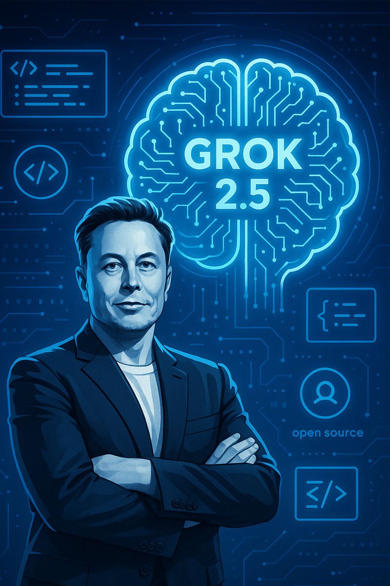 Elon Musk Announces xAI’s Grok 2.5 as Open Source