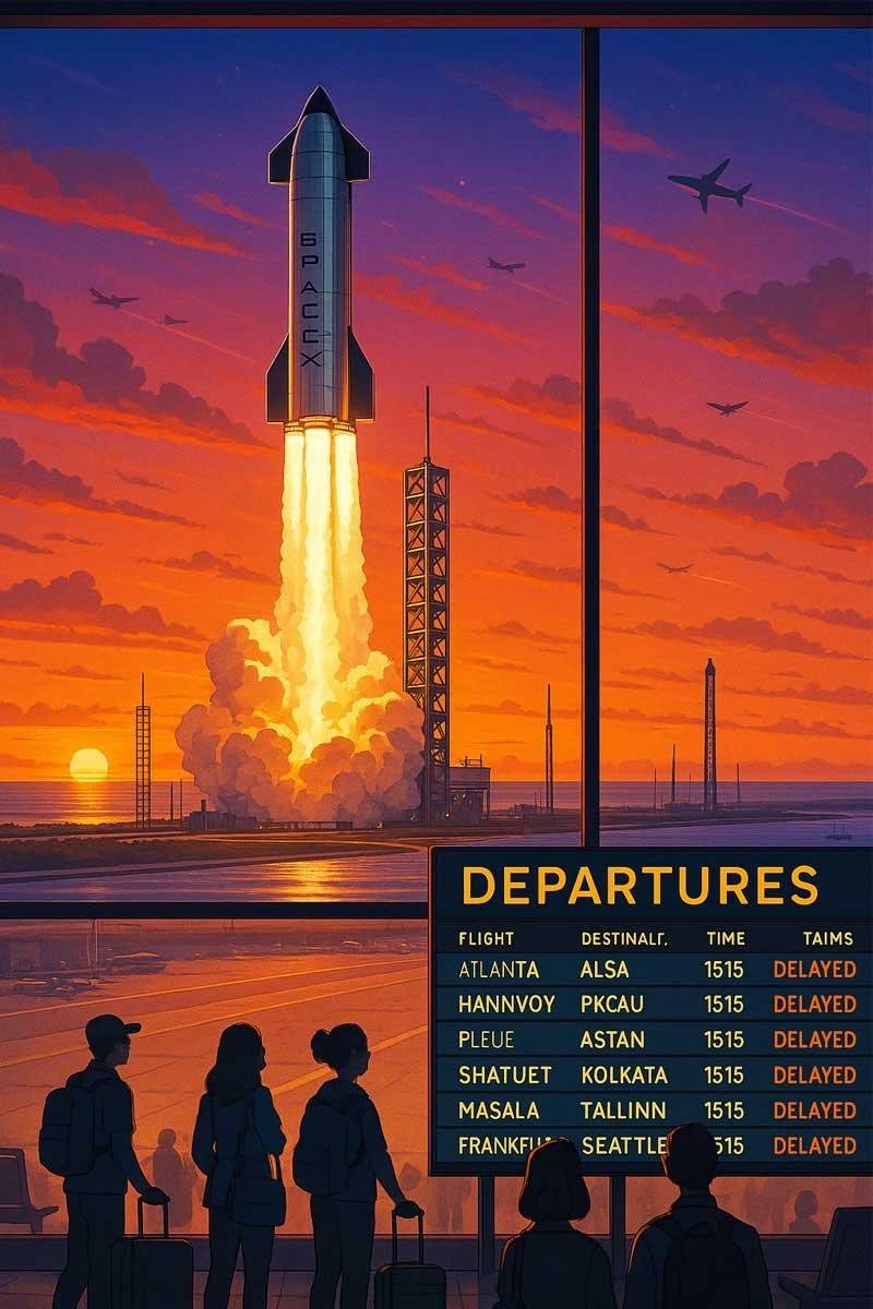 SpaceX Delay Florida Travellers