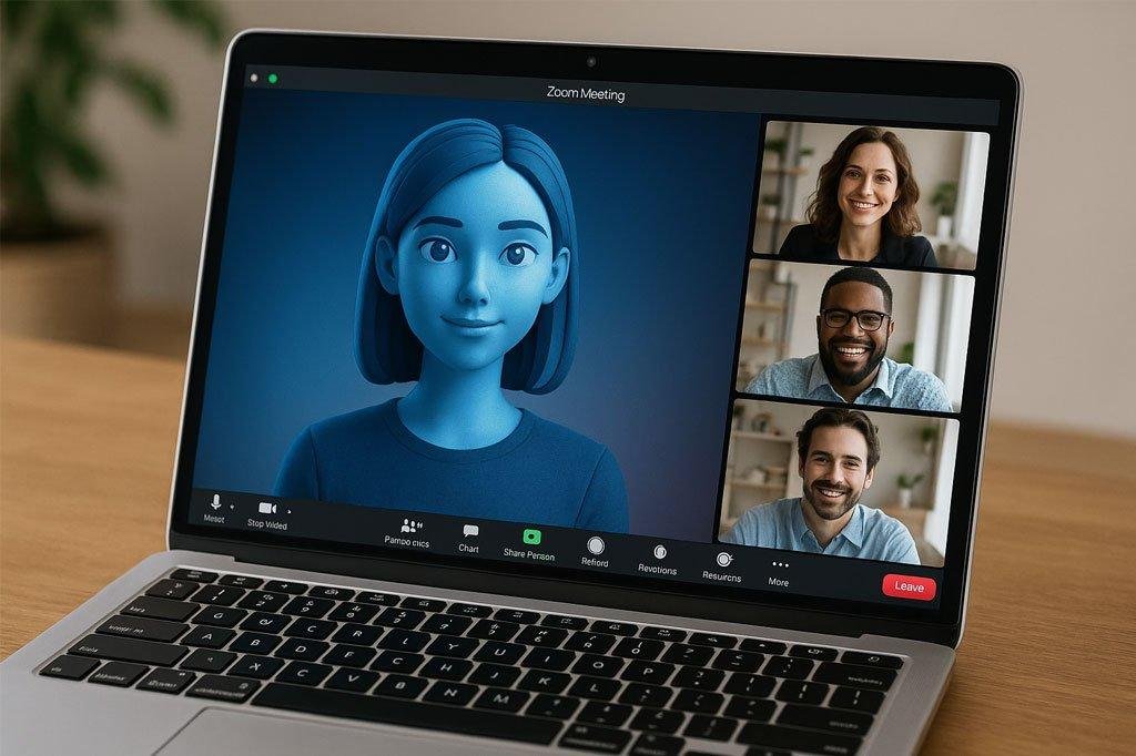 Zoom AI avatar in action