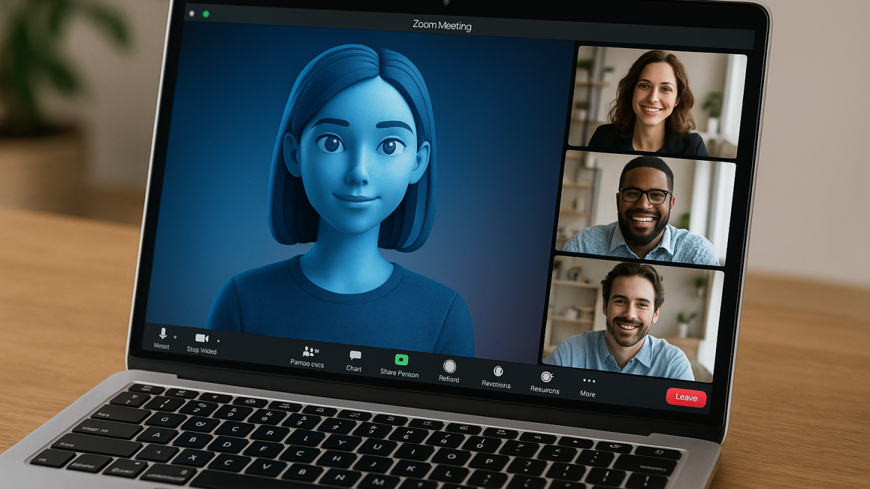 Zoom AI avatar in action