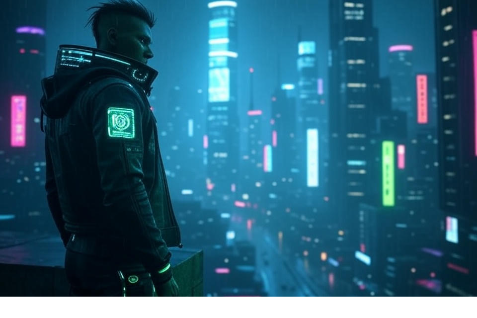 AI agents exploring a complex virtual city.
