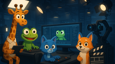 AI-generated animated characters from Critterz in a film studio, showcasing rapid production using AI tools.