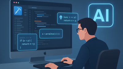 A developer utilizing an AI-powered assistant within an integrated development environment.