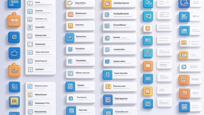 Graphic illustration of a modern workflow checklist with icons and checkboxes, professional and tech-inspired style, no text included.