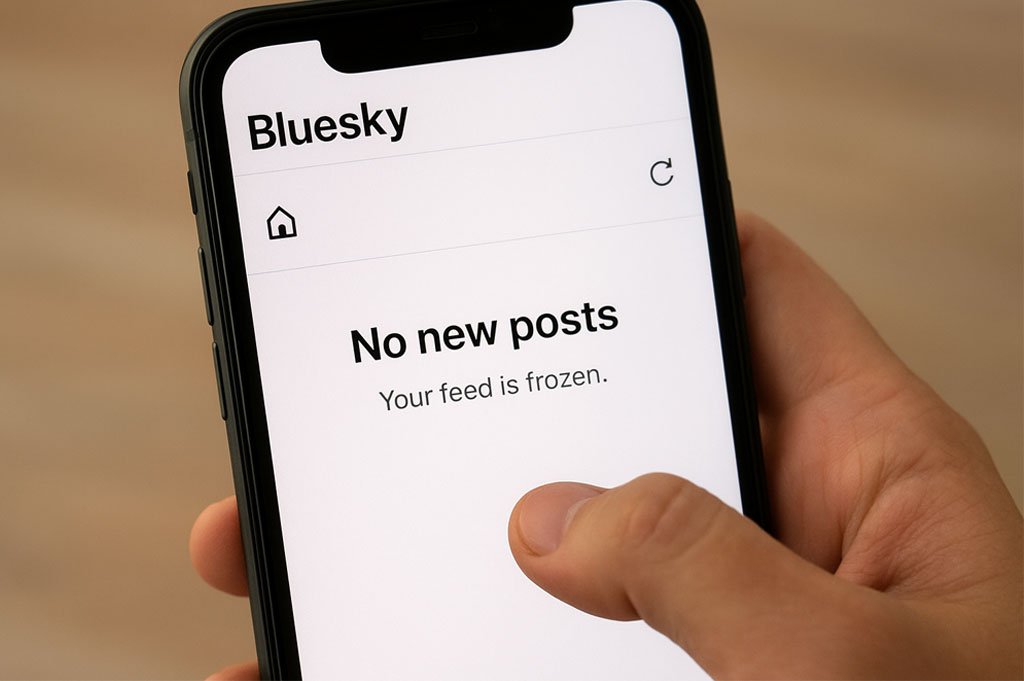 Bluesky Faces Feed Disruption: No New Posts for Hours