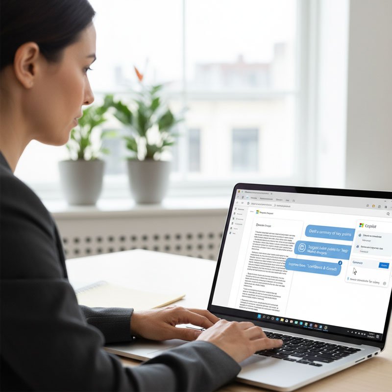 Microsoft Office Copilot Chat in action