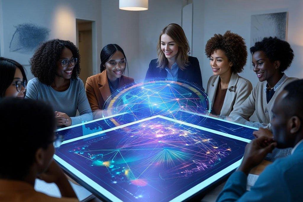 AI facilitating consensus among diverse groups of people.