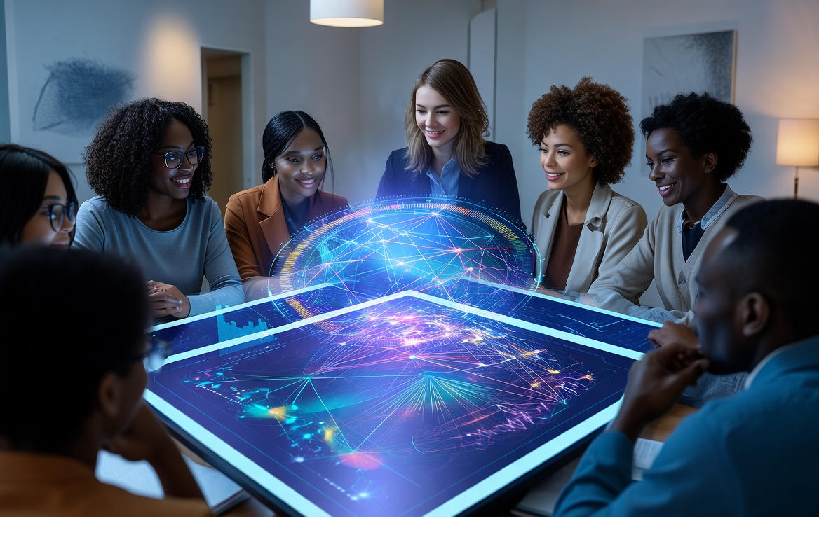 AI facilitating consensus among diverse groups of people.