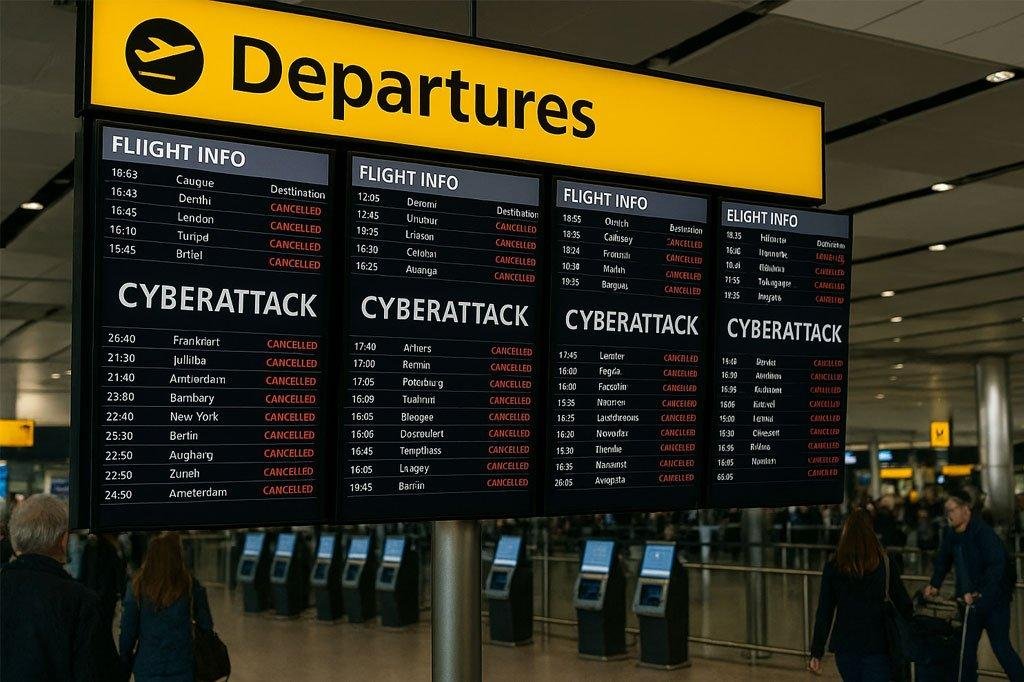 Cyberattack disrupts airport operations
