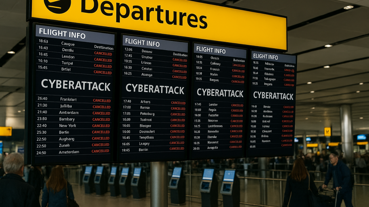 Cyberattack disrupts airport operations