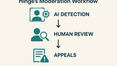 Hinge’s new moderation system combines AI with human review for fair account bans.