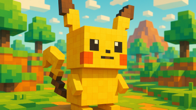 The next Pokémon sports a bold, blocky design reminiscent of Minecraft.