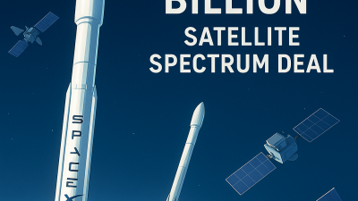 SpaceX Starlink satellites orbiting Earth with EchoStar spectrum assets, symbolizing global broadband expansion.