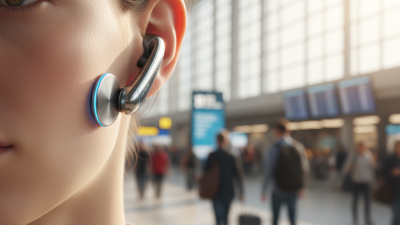 Timekettle W4 AI Interpreter earbuds in use, highlighting bone conduction technology for accurate real-time translation.