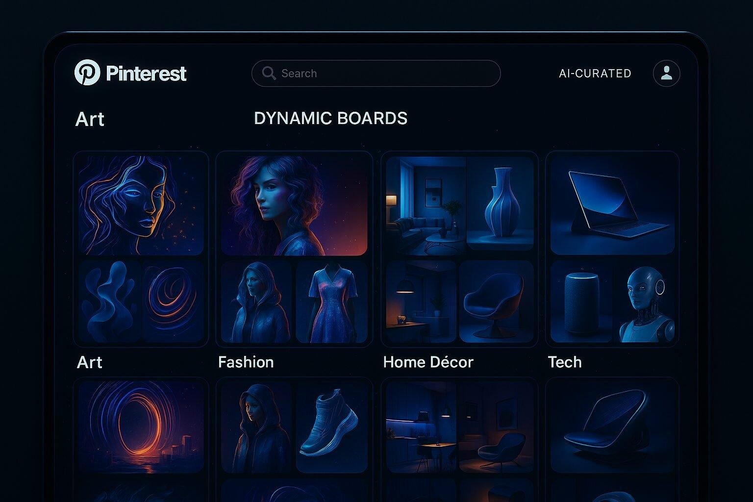 Pinterest’s AI personalizes discovery, making every idea feel uniquely yours.