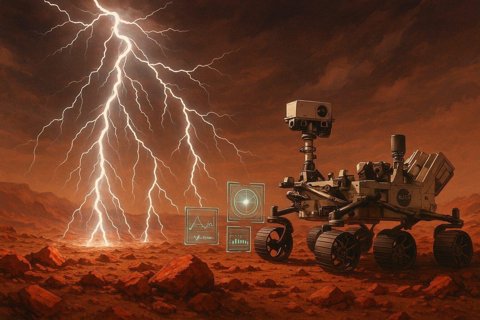 First-Ever Martian Lightning Captured