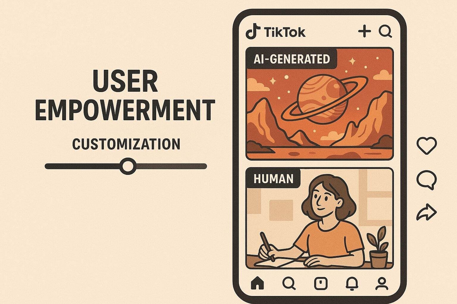 Take control of your feed – AI or human content, your choice!