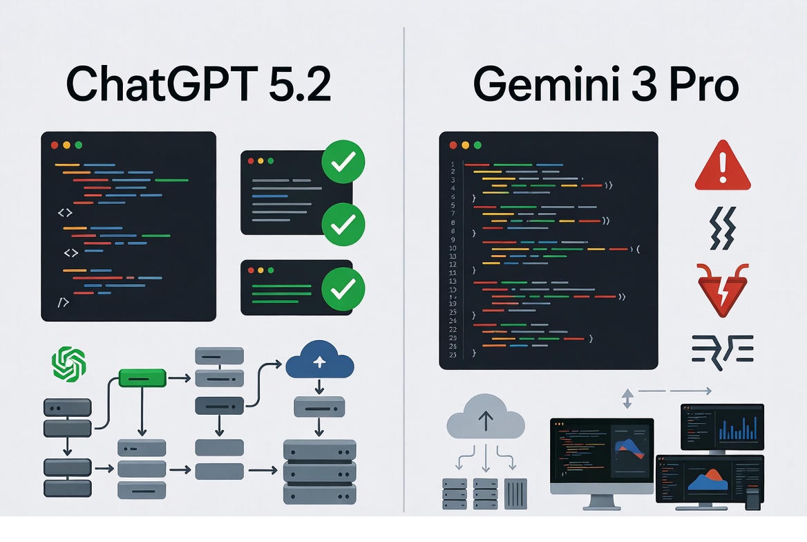 ChatGPT 5.2 vs Gemini 3 Pro: The Coding Performance Gap
