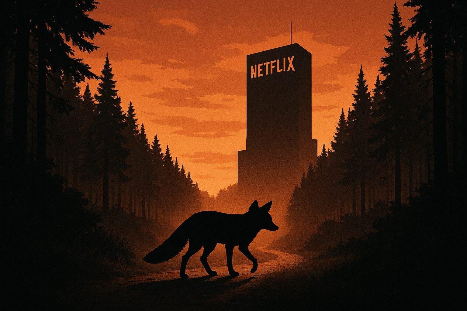 Artistic depiction of Spry Fox parting ways from Netflix, symbolizing strategic gaming realignment and potential studio transition.