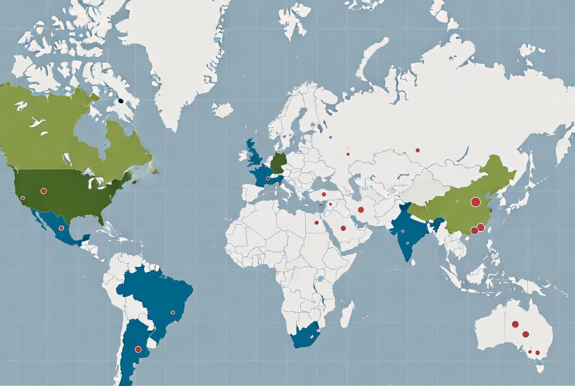 Multinational corporation consolidating global operations into regional hubs