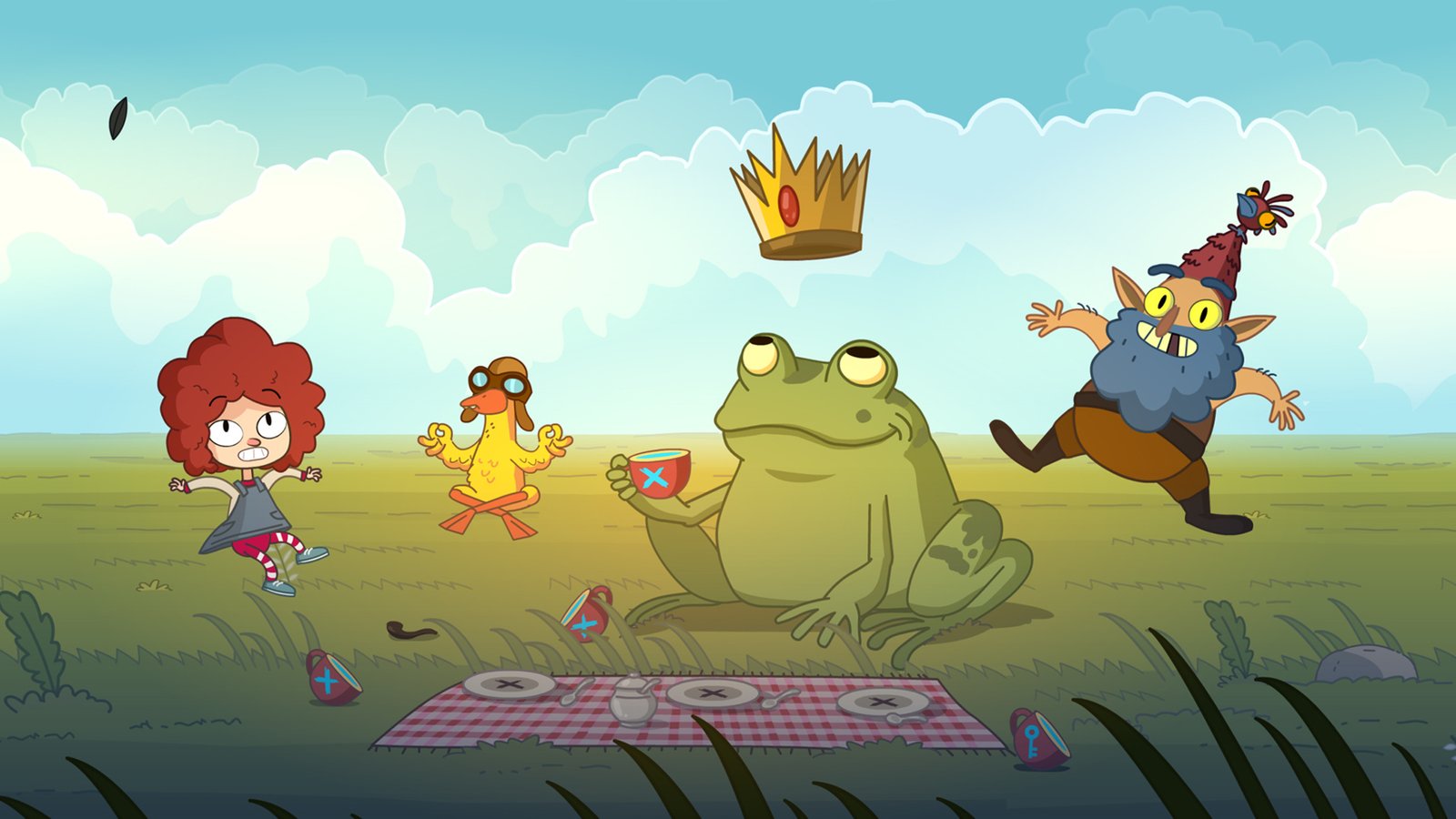 Screenshot from the game Lost in Play, showcasing its charming hand-drawn art style and whimsical characters.
