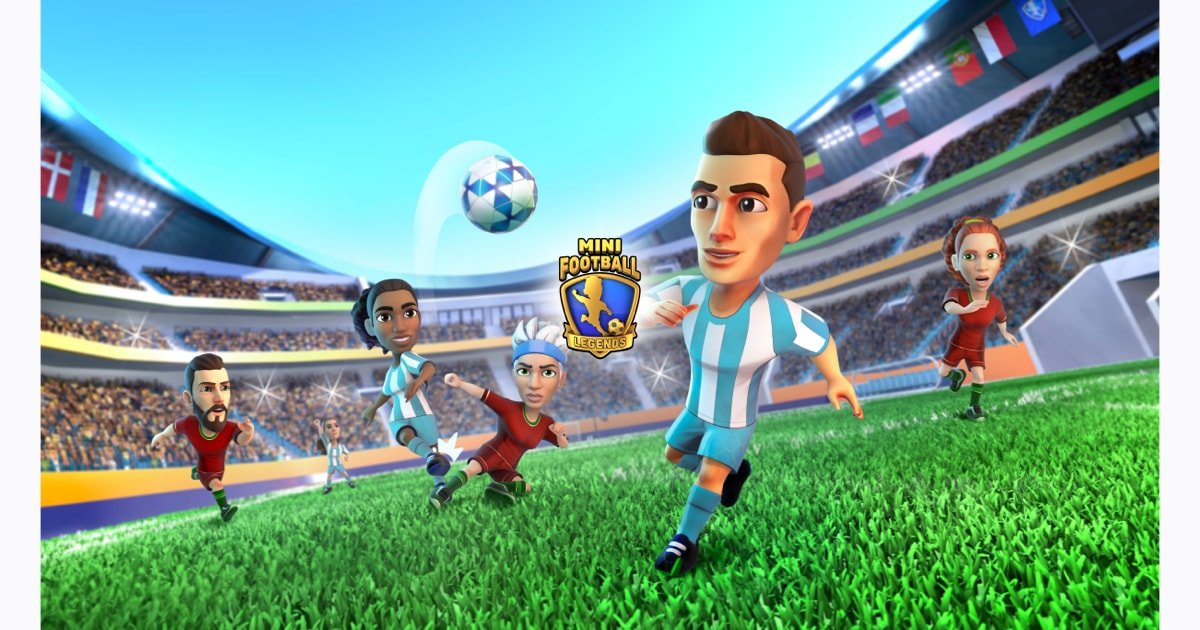 Screenshot of Mini Football Legends on Apple Arcade