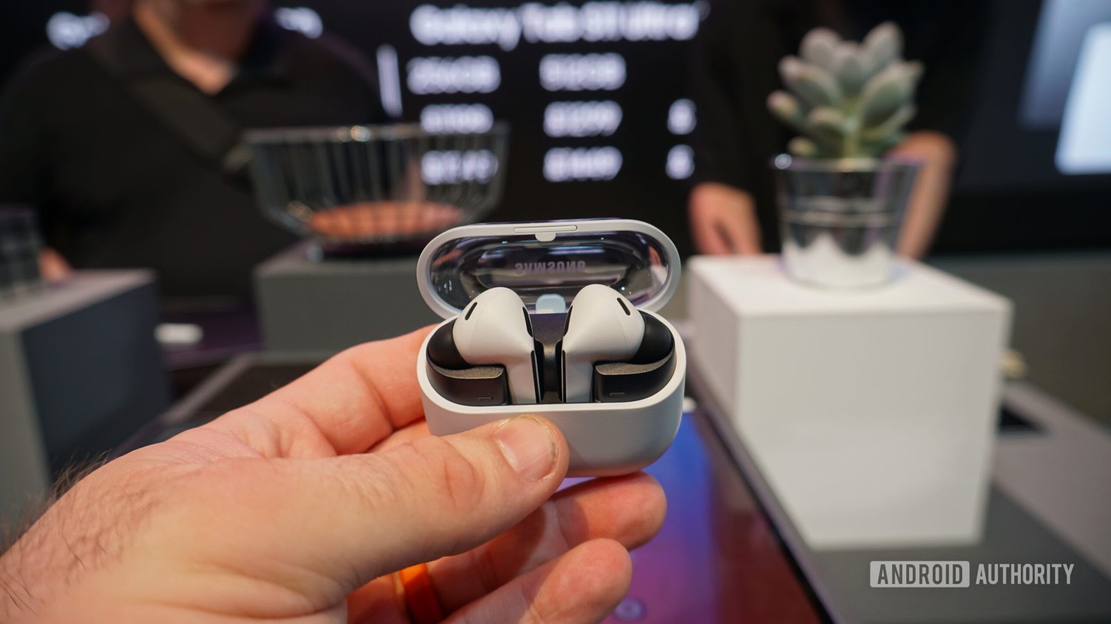 Samsung Galaxy Buds 3 FE earbuds on a clean background with a Prime Day 2026 sale graphic.