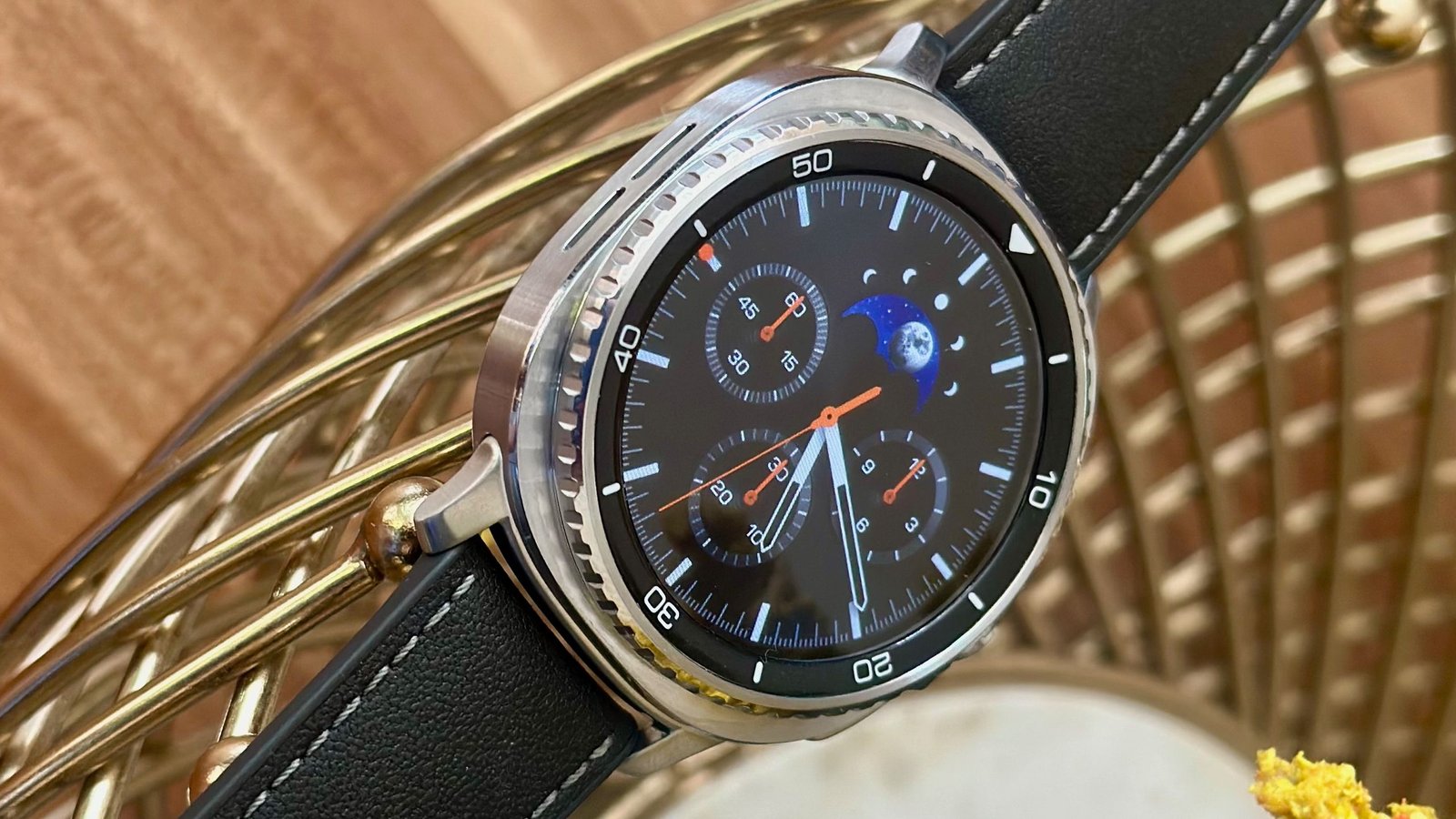 Samsung Galaxy Watch 8 Classic on a wrist, showcasing its elegant design and tech features, perfect for a Father's Day gift.