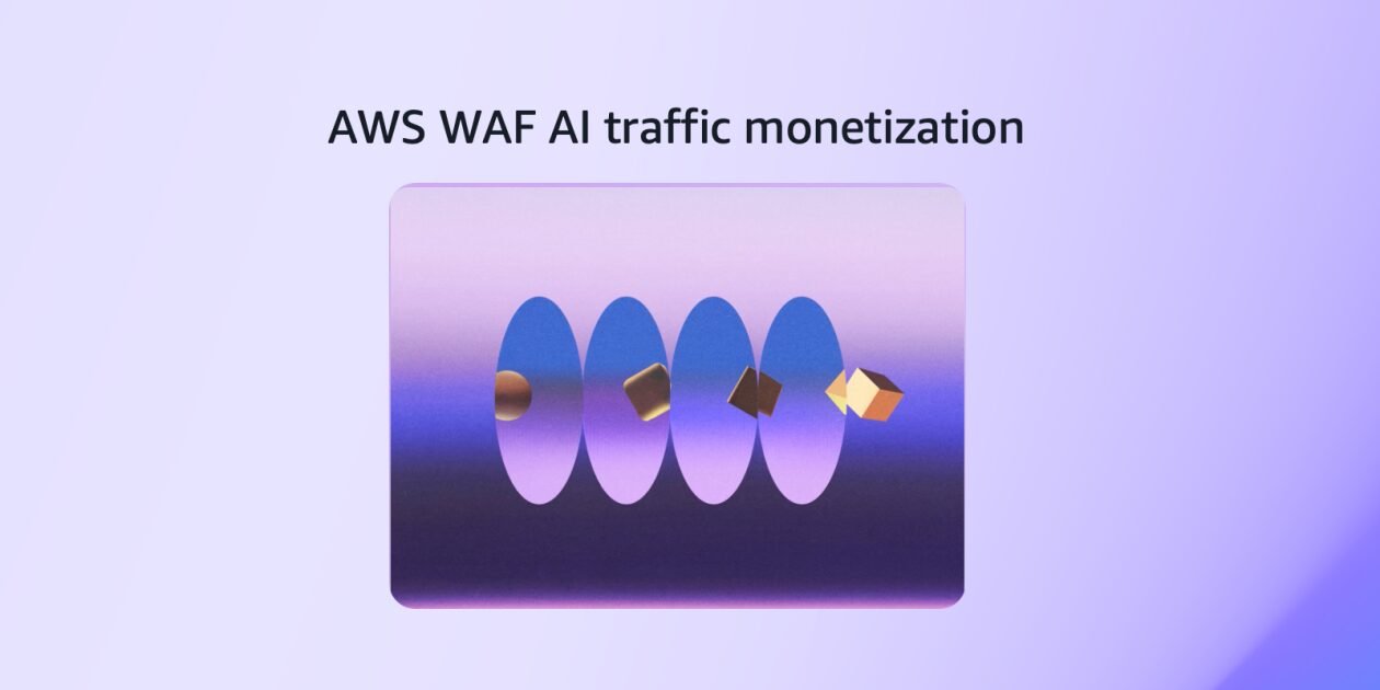 AWS WAF AI bot traffic monetization diagram