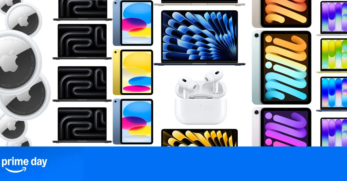 Apple products displayed during Prime Day 2026 sales event
