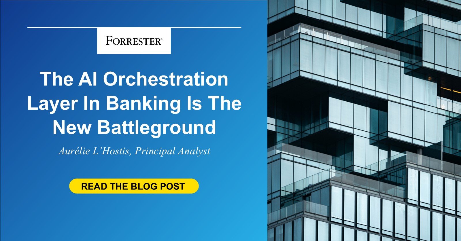 Diagram illustrating the AI orchestration layer in banking, showing data flow and integration points.