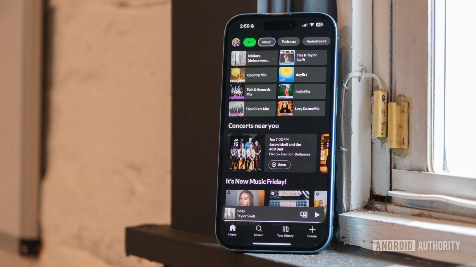 Spotify Reserved feature graphic showing a user successfully purchasing concert tickets before they go on sale to the general public, bypassing ticket resellers.