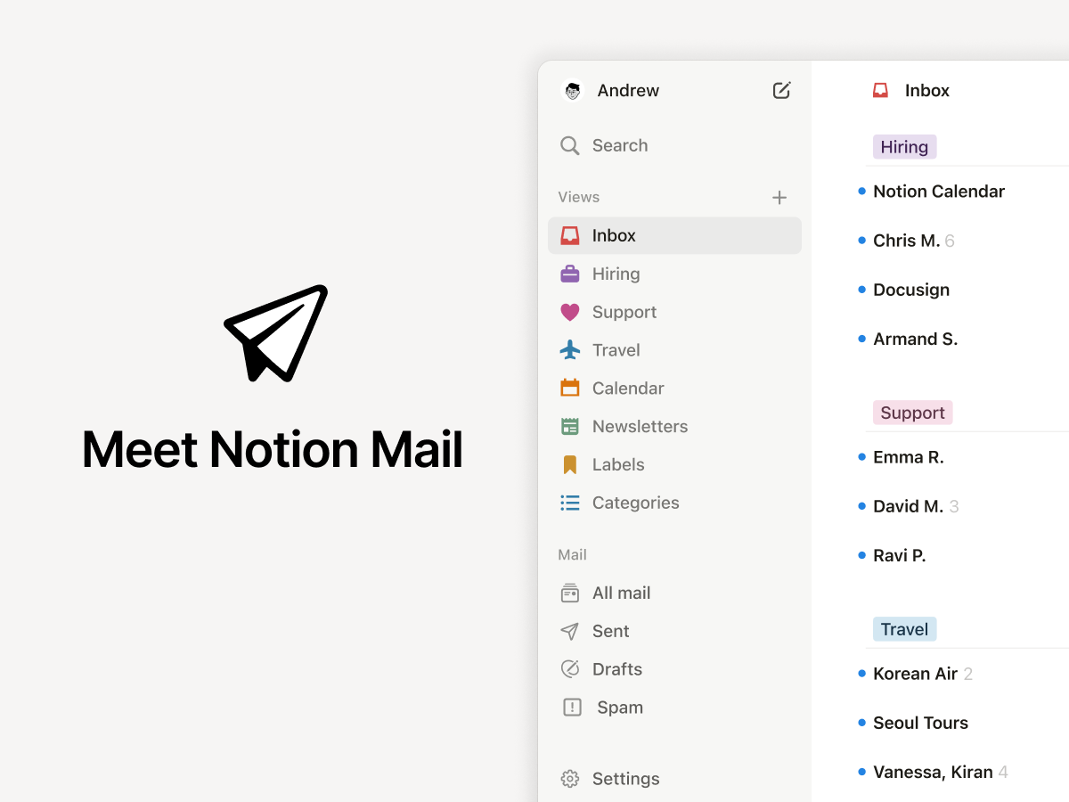 Notion Mail shutdown AI agent illustration
