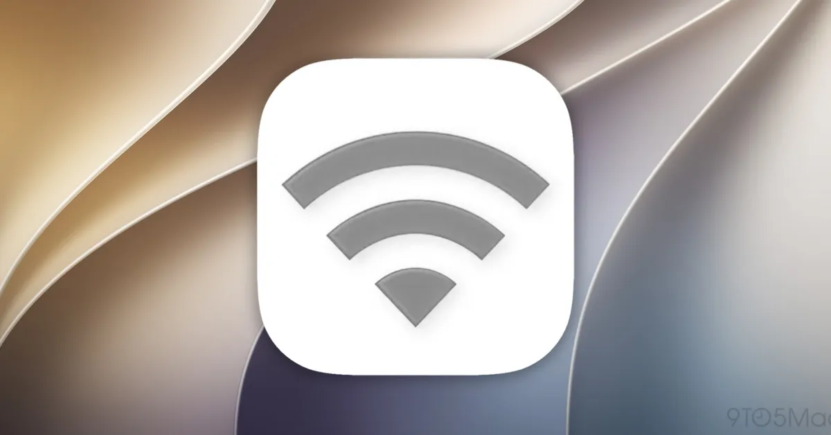 Screenshot of the Apple AirPort Utility app on a smartphone screen.