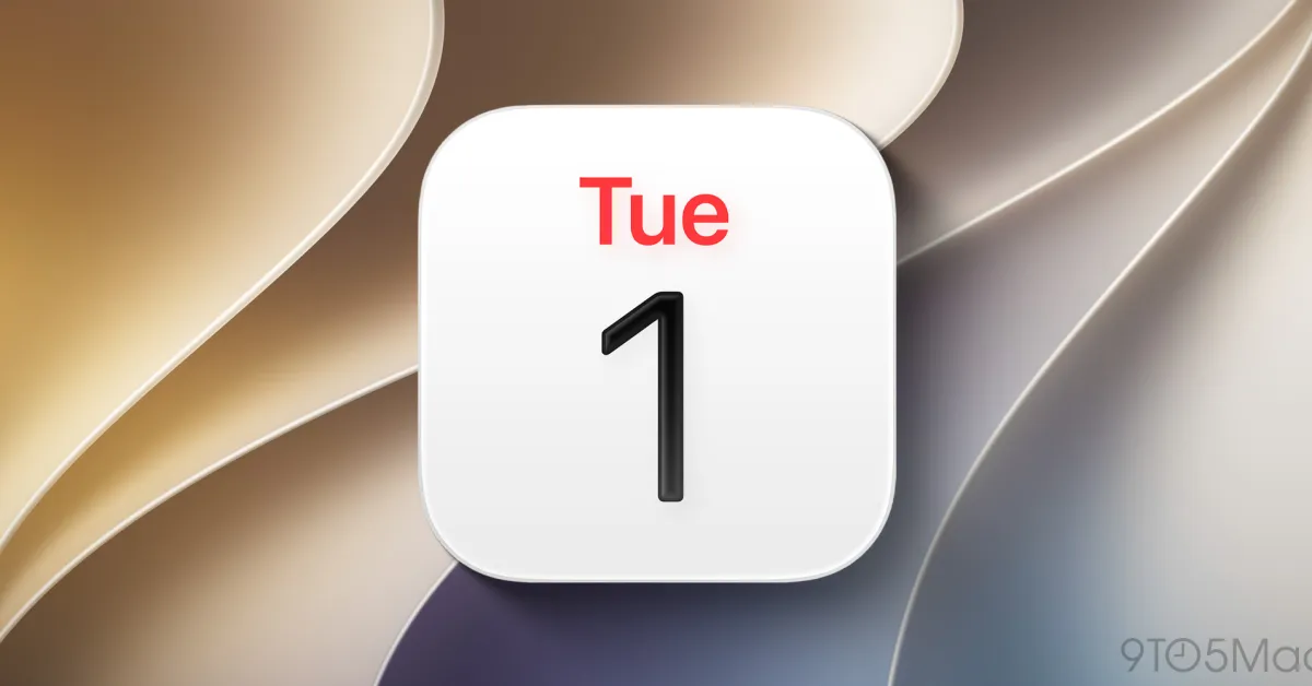 Screenshot of Apple Calendar in iOS 27 showing a smart suggestion from Siri AI for scheduling an event.