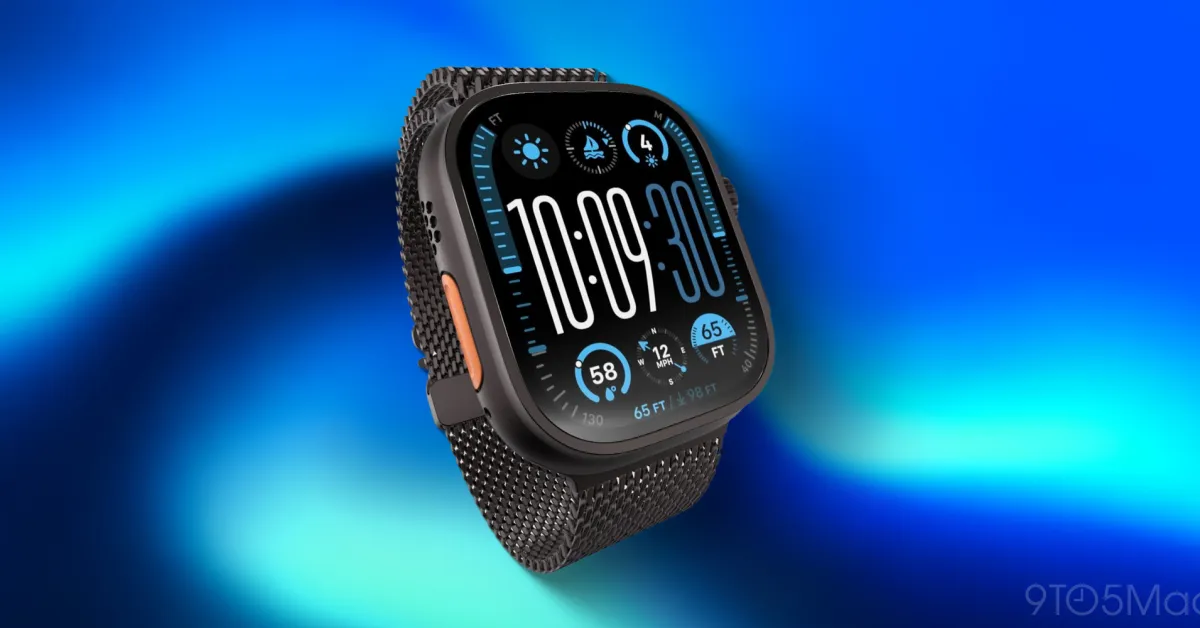 Apple Watch Series 9 on a wrist, showcasing its sleek design and vibrant display.