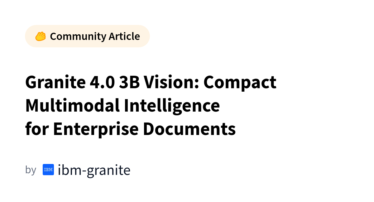 IBM Granite 4.0 3B Vision model running on a Raspberry Pi for document extraction.