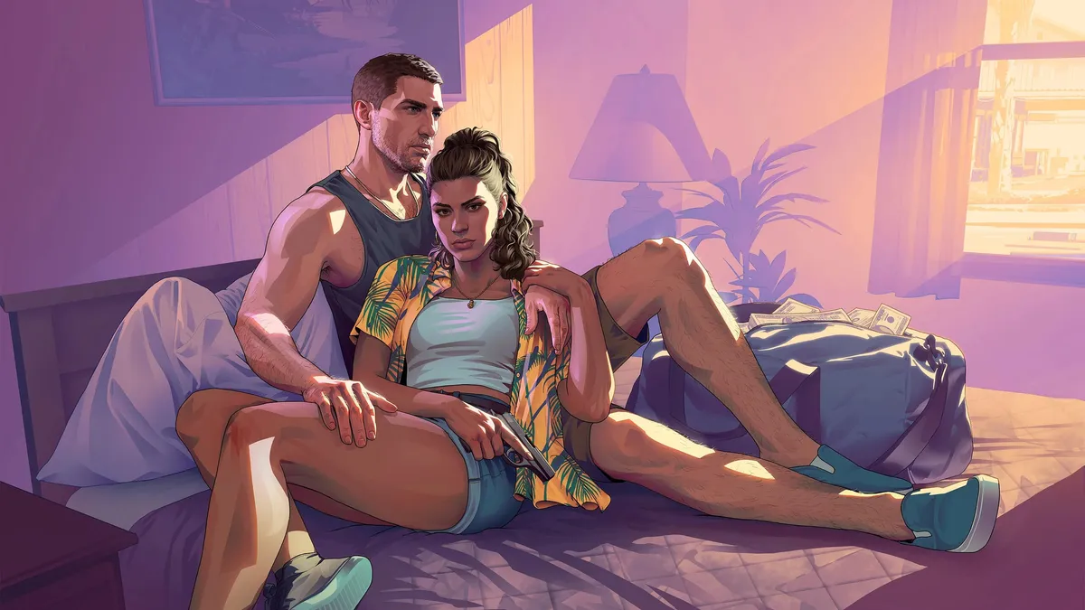 GTA 6 logo with text confirming $80 price and midnight preorders
