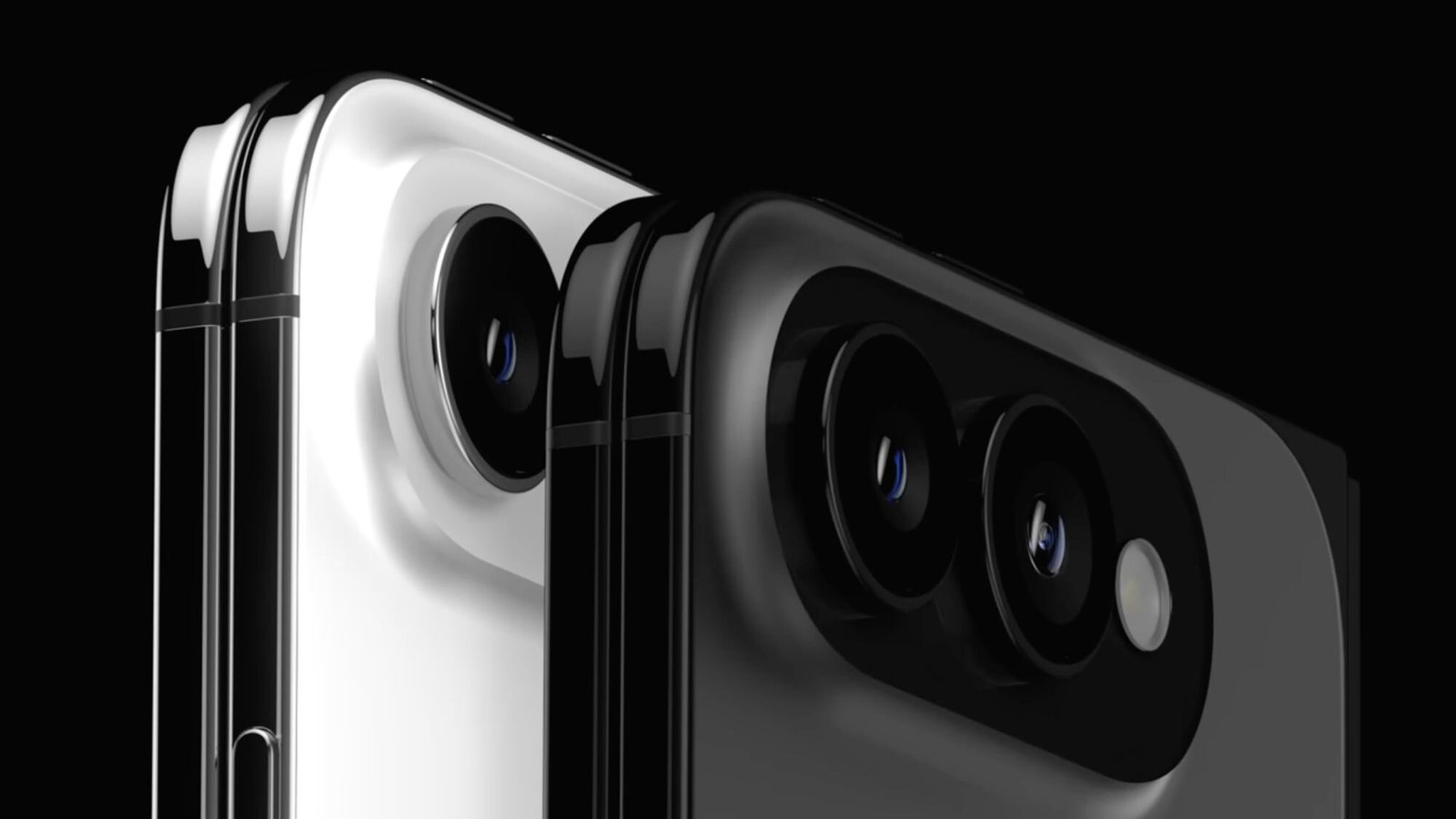 iPhone Ultra foldable phone render showing a large, unfolded screen.