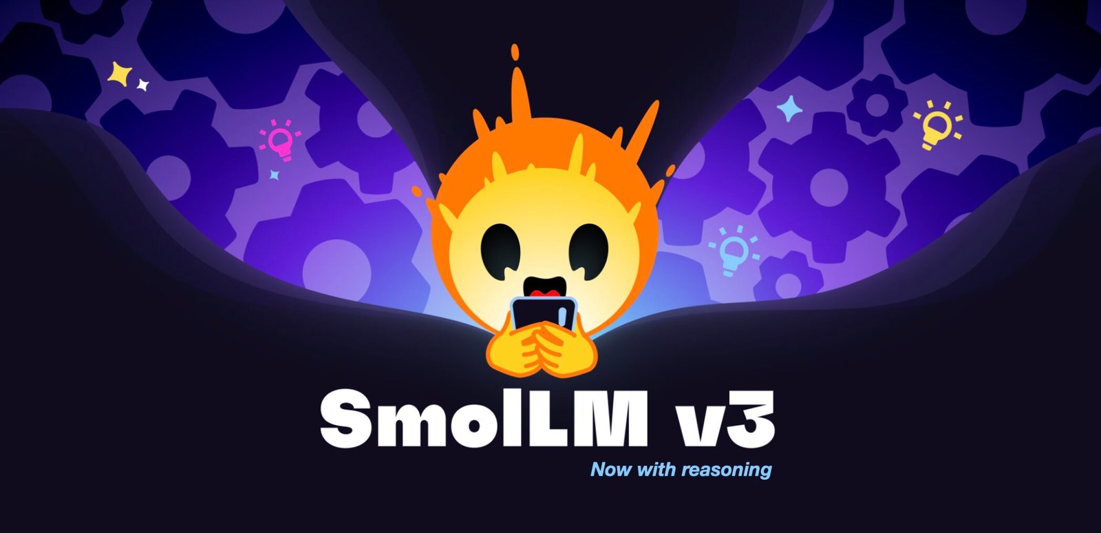 Hugging Face SmolLM3 small language model processing long, multilingual text.