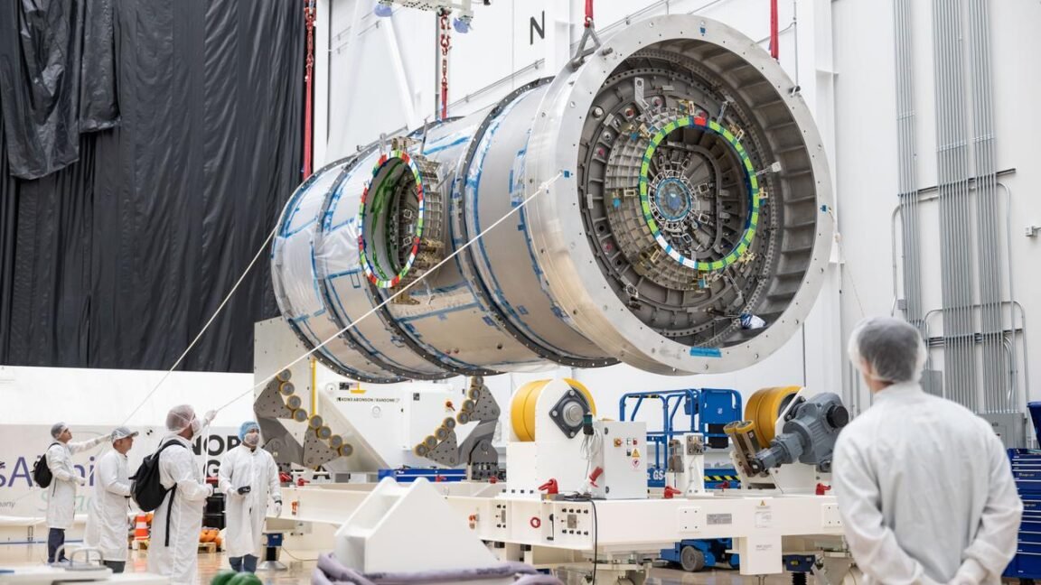 Northrop Grumman's HALO module for NASA's lunar gateway, work halted by NASA.
