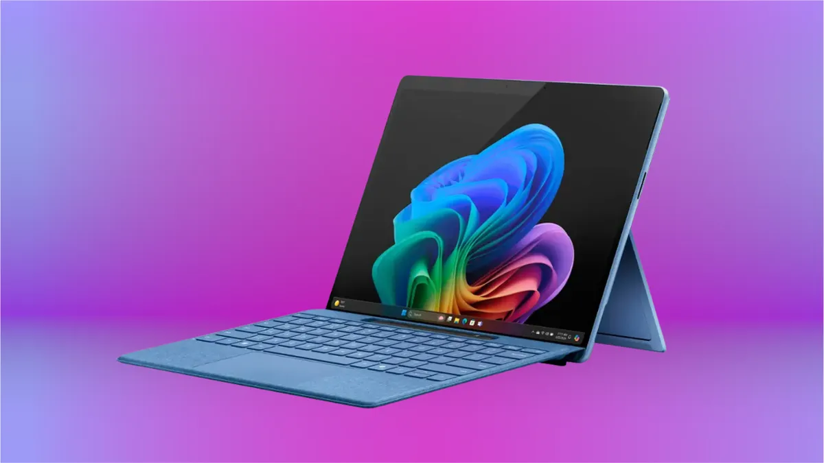 Microsoft Surface laptop with 8GB RAM, potentially missing AI features.