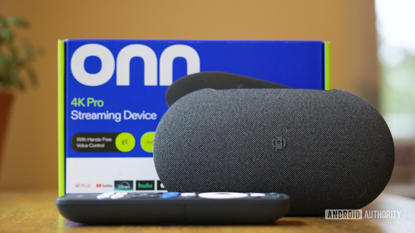 Onn 4K Pro streaming device next to Google TV Streamer, highlighting the comparison.
