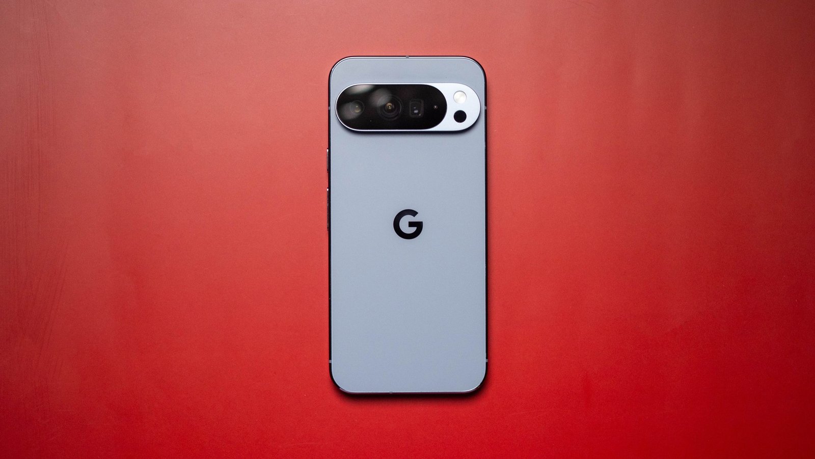 Google Pixel 10 Pro XL smartphone displaying a vibrant home screen, highlighting its large display and premium design.