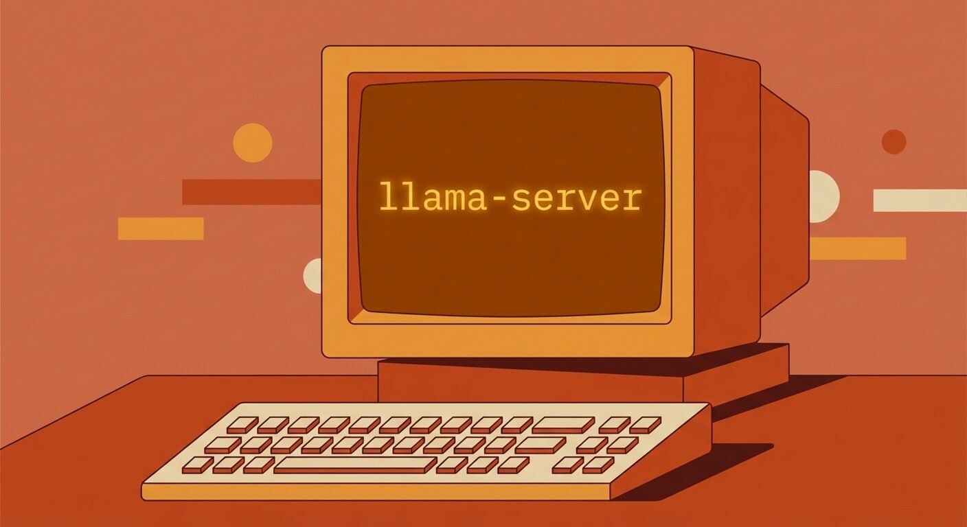 Screenshot of llama.cpp model management interface showing downloaded models and options.